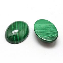 楕円形の天然マラカイトカボション  18x13x5mm&nbsp;G-O147-03G