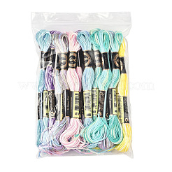24 Skeins 6 Colors 6-Ply Polyester Embroidery Floss&nbsp;OCOR-FS0001-04