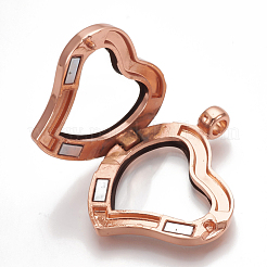 Alloy Magnetic Locket Pendants&nbsp;PALLOY-T052-13RG