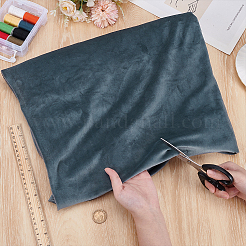 ポリエステルプラッシュ生地  服装アクセサリー  DIY 枕 漫画 おもちゃ  グレー  1600mm&nbsp;DIY-WH0504-296C
