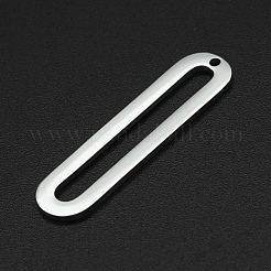 Tarnish Resistant 201 Stainless Steel Open Back Bezel Pendants&nbsp;STAS-R111-LA080