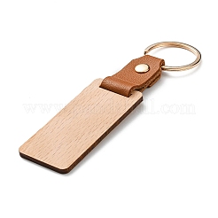 Wooden & Imitation Leather Pendant Keychain&nbsp;PW23041895871