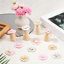 40Pcs 5 Colors Cloth Doll Hat&nbsp;AJEW-SC0031-33