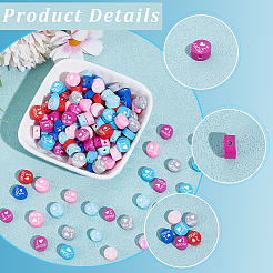 240Pcs 8 Colors Handmade Polymer Clay Bead Strands&nbsp;CLAY-PA0001-44