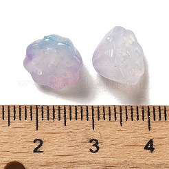 ツートンアクリルビーズ  蓮の実  ライラック  7.5x10.5x10.5mm  穴：1.2mm  約1282個/500g&nbsp;OACR-H039-01B