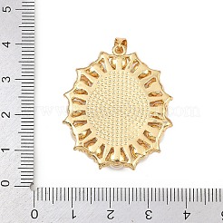 Natural White Shell Oval Pendants&nbsp;KK-F919-47G