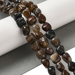 Natural Golden Silk Jade Beads Strands&nbsp;G-B078-D24-01