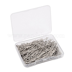 395Pcs 8 Style 304 Stainless Steel Eye Pins&nbsp;STAS-FS0001-21
