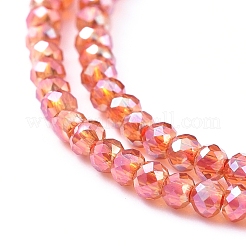 Electroplate Glass Beads Strands&nbsp;EGLA-F149-FR-01