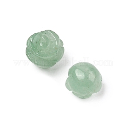 天然グリーンアベンチュリンビーズ  ローズ  7.5~8x7.5~8x7~9mm  穴：0.8~1mm&nbsp;G-O156-A-25