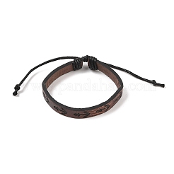 4Pcs 4 Styles PU Imitation Leather Braided Bracelets Sets&nbsp;BJEW-P335-01D