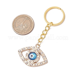 4Pcs Iron Alloy Rhinestone Keychain&nbsp;KEYC-JKC01174