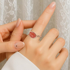 12Pcs Natural Gemstone Finger Rings&nbsp;RJEW-HY00004