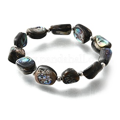 Abalone Shell Beads Stretch Bracelets&nbsp;BJEW-D315-02P