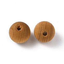 ウッドビーズ  染色されていない  ラウンド  ペルー  8mm  穴：1.6mm&nbsp;WOOD-I009-01B-06