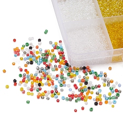 22400個28色12/0ガラスシードビーズ  DIYのジュエリーには  ラウンド  ミックスカラー  2mm  穴：1mm  800個/カラー&nbsp;SEED-YW0001-84