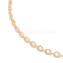 真鍮アズキチェーンアンクレット  カニカン付き  18KGP本金メッキ  9-1/8インチ（23cm）&nbsp;AJEW-AN00411