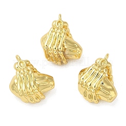Rack Plating Brass Pendants&nbsp;KK-C030-25G