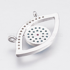 Brass Micro Pave Cubic Zirconia Pendant&nbsp;ZIRC-G140-03A-P