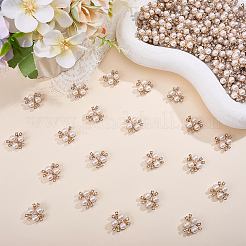 120Pcs Alloy Resin Cabochons&nbsp;ALRI-ME0001-04G