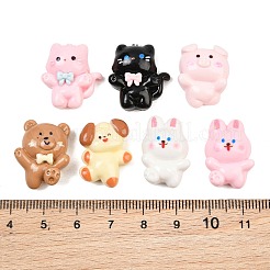 Cute Animal Opaque Resin Enamel Cabochons&nbsp;RE-CBAFAAF-03