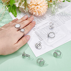 304 Stainless Steel Cuff Ring Findings&nbsp;FIND-UN0003-47C