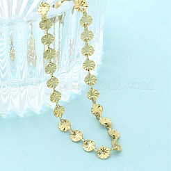 304ステンレススチールリンクチェーンブレスレット  18KGP本金メッキ  6-1/8インチ（15.7cm）&nbsp;BJEW-C084-05G