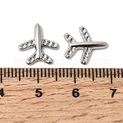 304ステンレススチールカボション  飛行機  ステンレス鋼色  12x11.5x2mm&nbsp;STAS-K255-25P