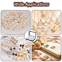 PU Imitation Leather Loose Diamond Storage Boxes with Clear Acrylic Hinged Lid & Beige Velvet Inside&nbsp;AJEW-WH0817-035