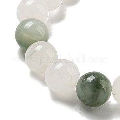 Round Natural Quartz Beaded Stretch Bracelets&nbsp;BJEW-M315-08
