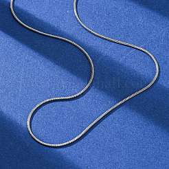 304 Stainless Steel Round Snake Chain Necklaces&nbsp;NJEW-T016-19P