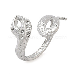 304 Stainless Steel Open Cuff Rings for Women&nbsp;RJEW-A079-06A-P