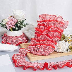 10 Yards Polyester Lace Ribbon&nbsp;OCOR-GF0006-25A