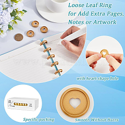 Hollow Heart ABS Plastic Loose Leaf Ring Round Binder Discs&nbsp;KY-SP0001-21A-01