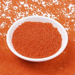 MIYUKIラウンドロカイユビーズ  日本製シードビーズ  11/0  （rr139)透明タンジェリン  11/0  2x1.3mm  穴：0.8mm  約50000個/ポンド&nbsp;SEED-G007-RR0139