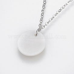 Brass Real Platinum Plated Cable Chains Charms Anklets&nbsp;AJEW-AN00231