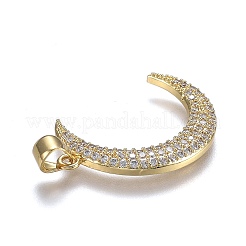 Brass Micro Pave Cubic Zirconia Pendants&nbsp;ZIRC-A011-15C-G