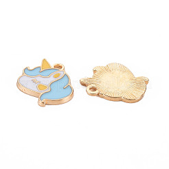 Alloy Enamel Pendants&nbsp;ENAM-T016-08A-RS