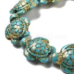 Synthetic Turquoise Dyed Beads Strands&nbsp;G-P507-05R