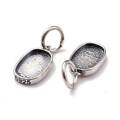 Thailand Sterling Silver Pendant Settings&nbsp;STER-A071-01AS