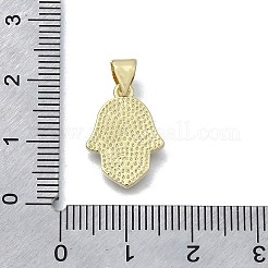 Brass Palm Pendants&nbsp;X-KK-V010-18G