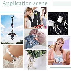 48Pcs 6 Styles Angel Acrylic & Alloy Pendant Decorations&nbsp;PALLOY-PH01799