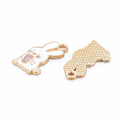 Alloy Enamel Pendants&nbsp;ENAM-N054-66E-NR