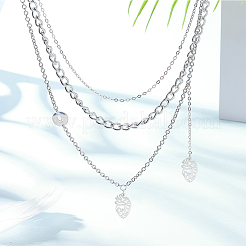 12Pcs 2 Colors 201 Stainless Steel Pendants&nbsp;STAS-UN0052-24