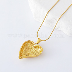 3Pcs European Luxury Stainless Steel 3D Heart Pendant Necklaces for Women&nbsp;UL4801