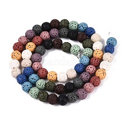 Natural Lava Rock Beads Strands&nbsp;G-N257-17A-01