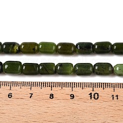 天然カナダ翡翠ビーズ連売り  コラム  9~9.5x6mm  穴：0.9~1mm  約42~43個/連  15.24~15.8''（38.7~39.5センチメートル）&nbsp;G-G980-49A