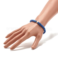 Handmade Polymer Clay Heishi Beads Stretch Bracelet&nbsp;BJEW-JB07392