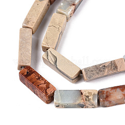 天然寿山石ビーズ連売り  直方体の  13~13.5x4~5x4~5mm  穴：1~1.2mm  約30個/連  15.16~15.35'''（38.5~39センチメートル）&nbsp;G-T141-105