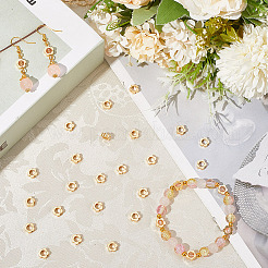 30Pcs Brass Bead Frame&nbsp;KK-SC0006-49
